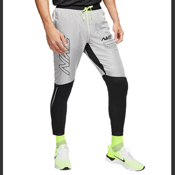 NIKE Dri-Fit Performance 'Running' Pants- M Blk/Gry (Brand New, Never Worn!) - Picture 3 of 12